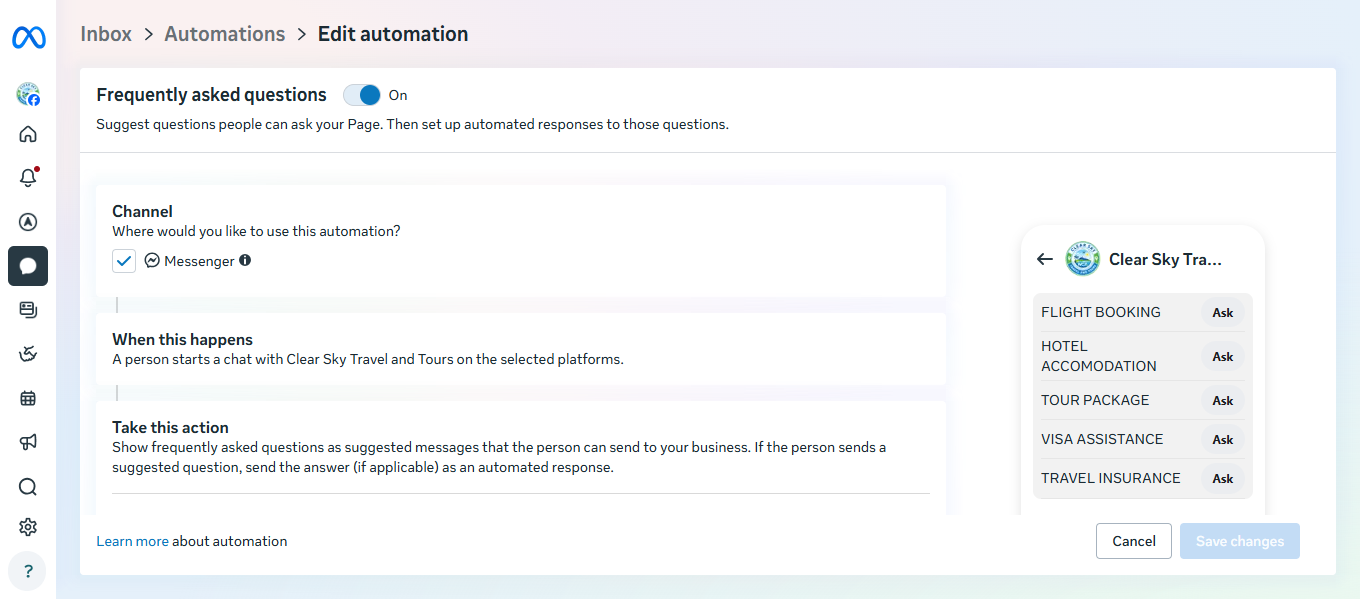 Facebook Messenger Inbox Automation Architecture